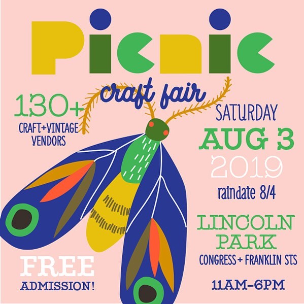 Come out THIS SATURDAY for Picnic! One of the few times of year you can shop Roar Shack in person... be there or be square! 🕺🏻🌞 @picnicportland #handmade #shoplocalportlandmaine #picnic #craftfair #portlandmaine