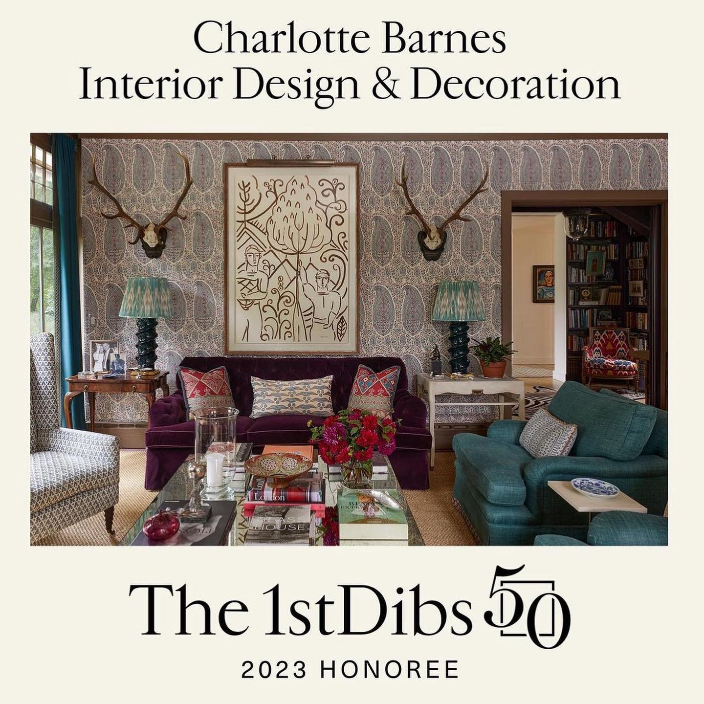 We are so excited that DC members @charlottebarnesdesign and @younghuh are included on the 2023 #1stdibs50 list! Congratulations to all of the designers and their beautiful projects.