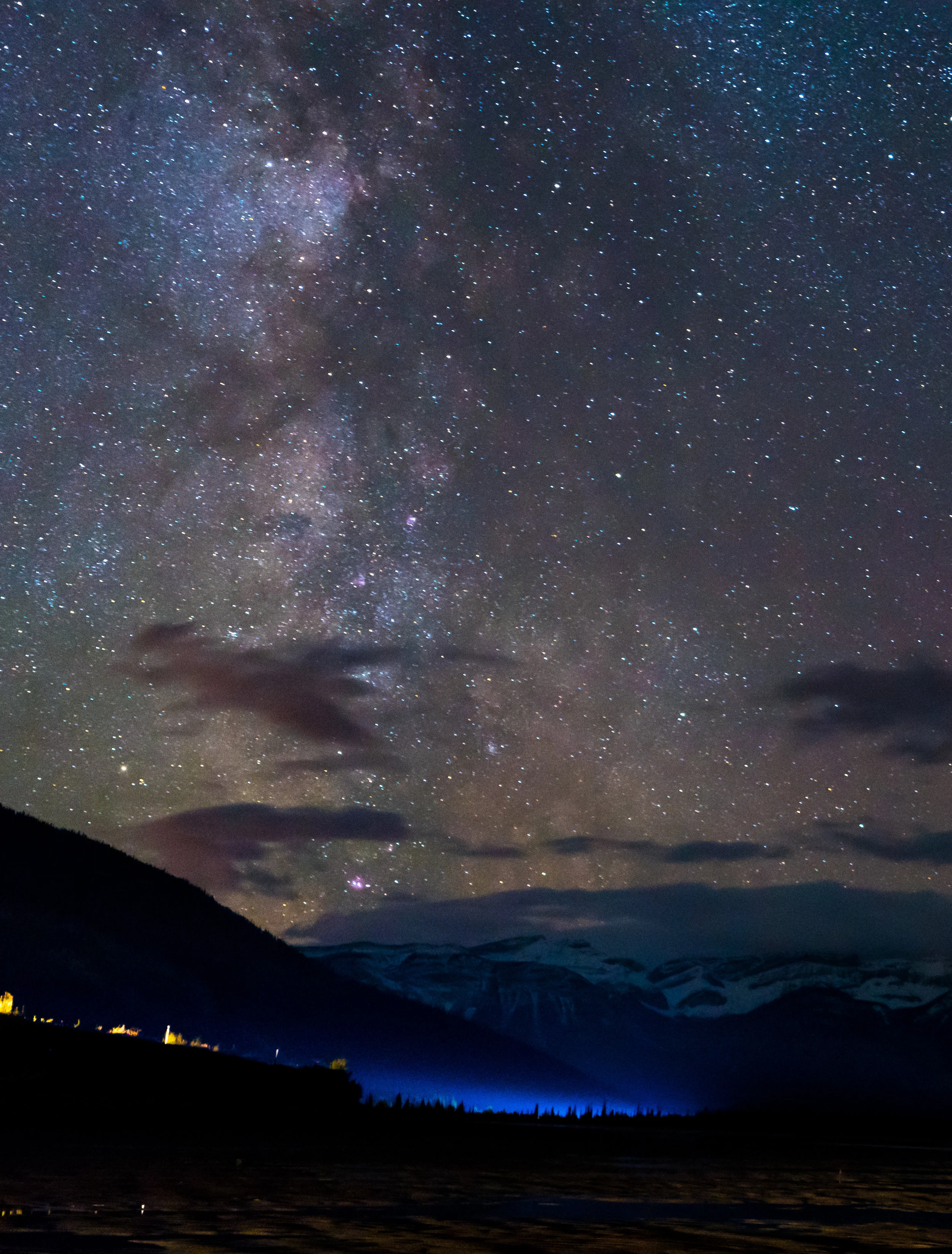 Moody Mountain Night