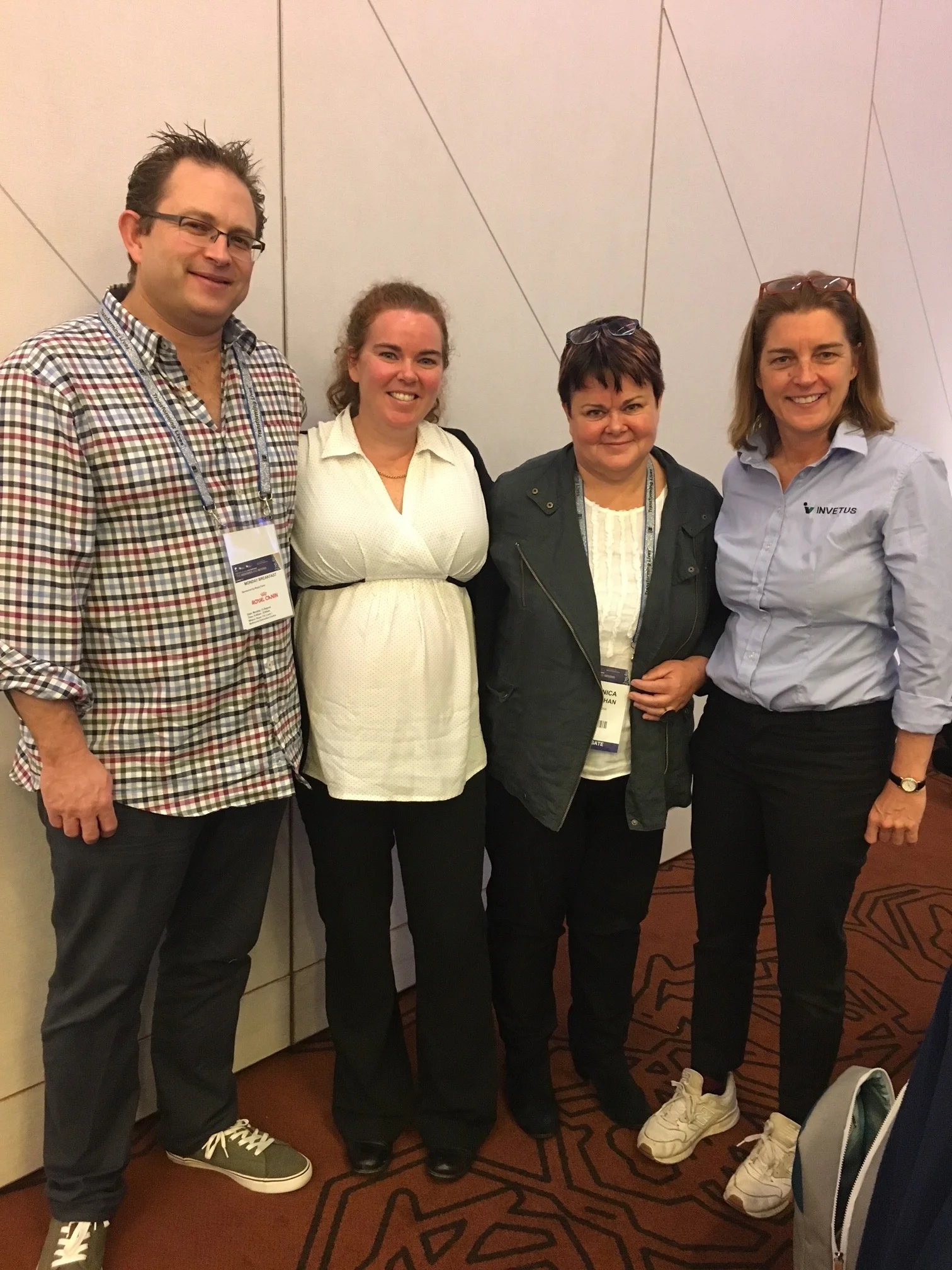 L-R: Adam Sternberg, Laura Hardfeldt, Veronica Monaghan, Liz Evans
