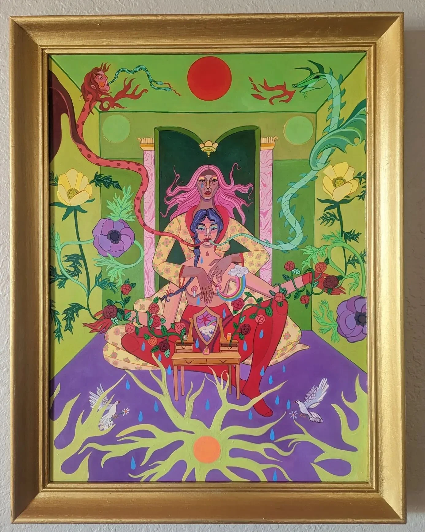 Thrilled to have my first baby art collector painting by @meglionelmurphy in my home 💜✨

Exorcism