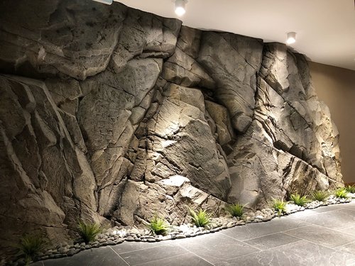 Interior artificial Rock Wall Design — Wavestone Sculpture