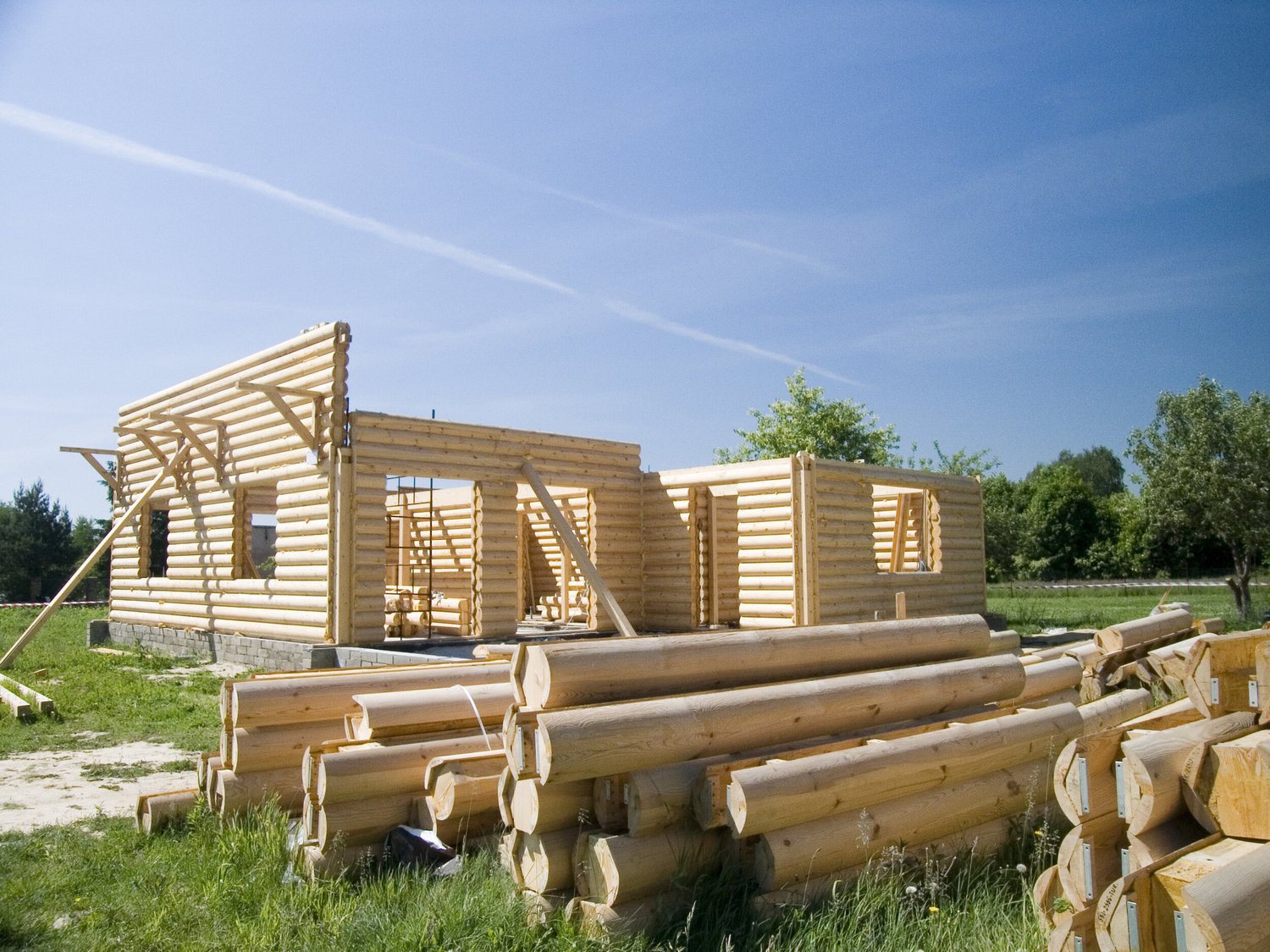 Log Home Components Log Home Materials — American Log Homes, Inc.