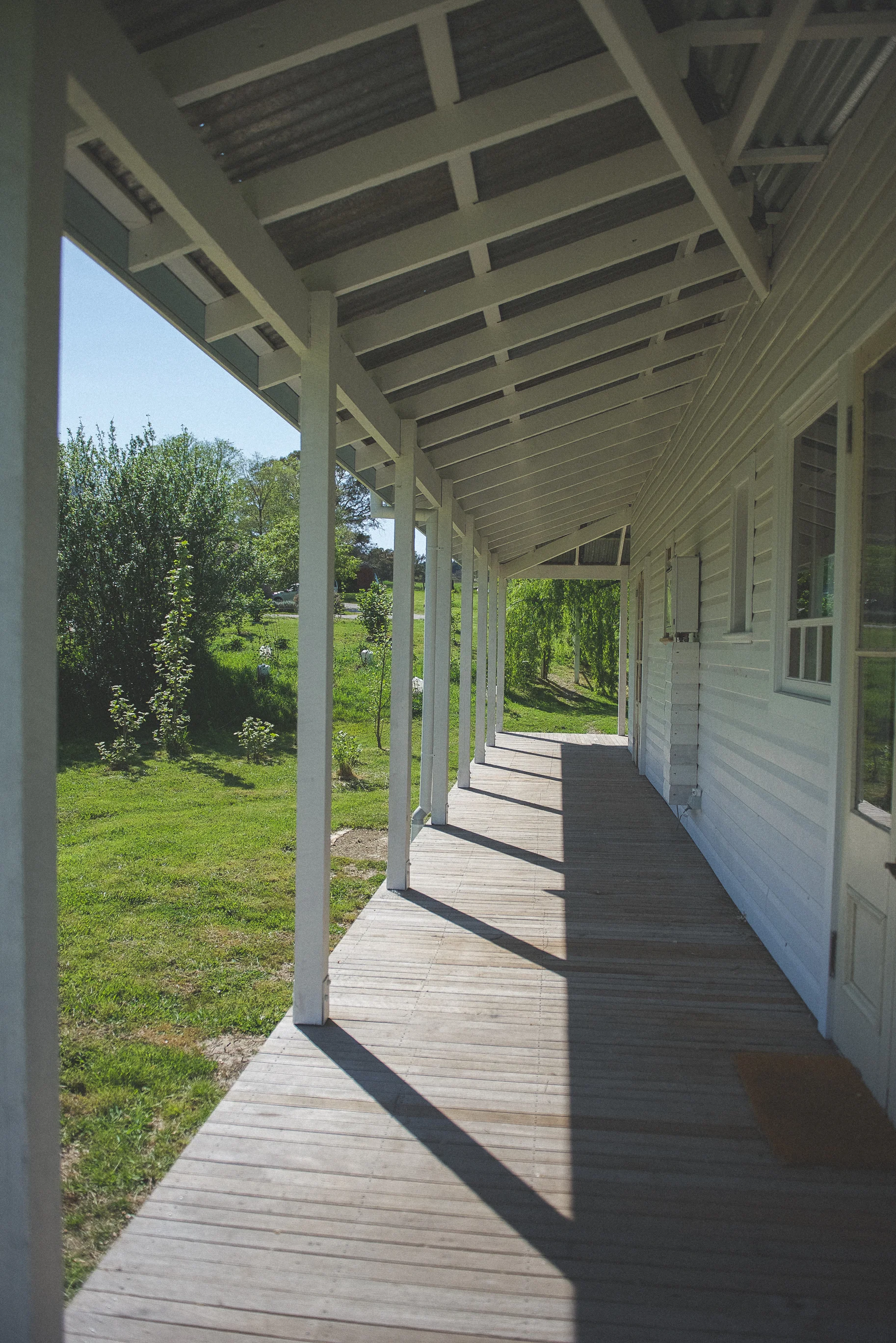 the verandah at willow house