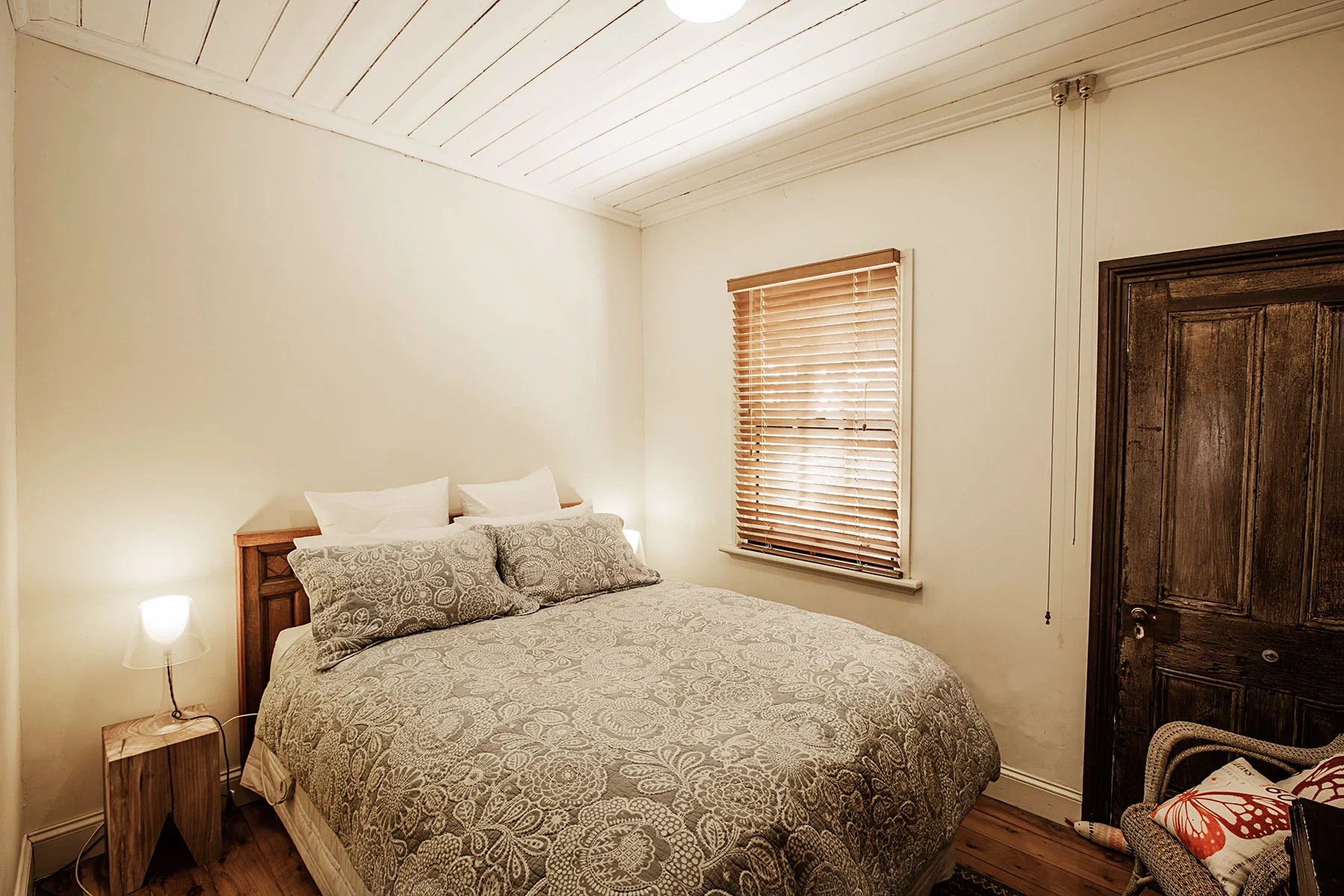  one of the bedrooms in the cottage  