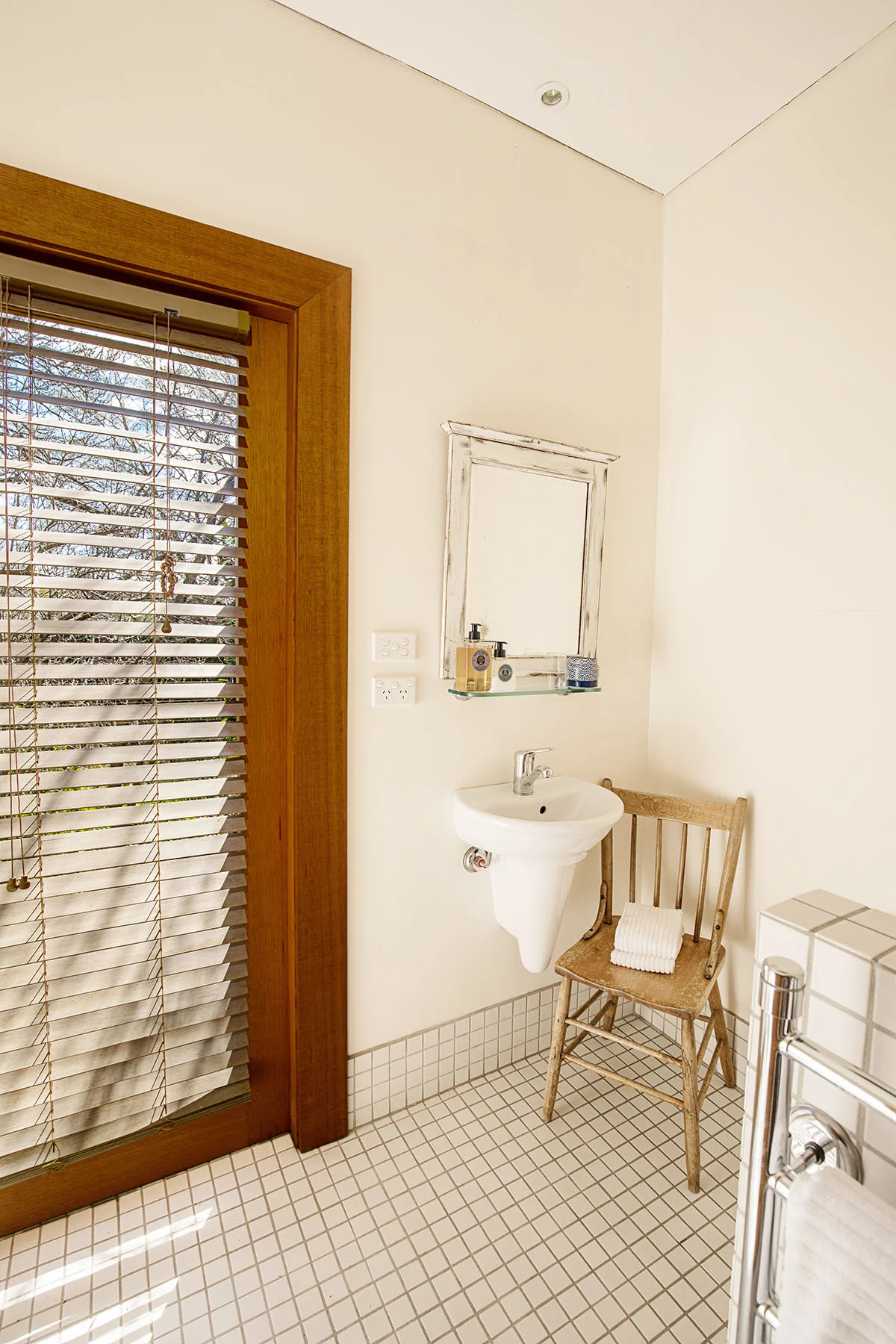  view from the sunken tub in the cottage  