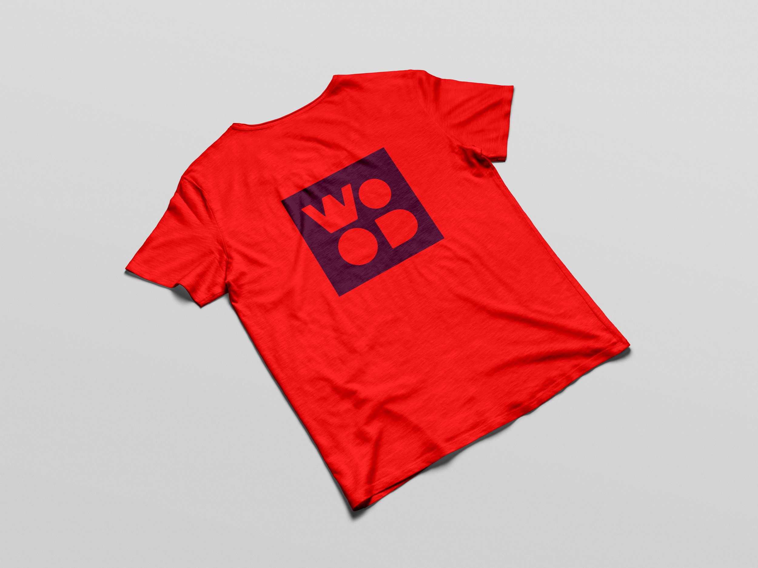 R W Wood Group Red t-Shirt - Cranberry Logo.jpg