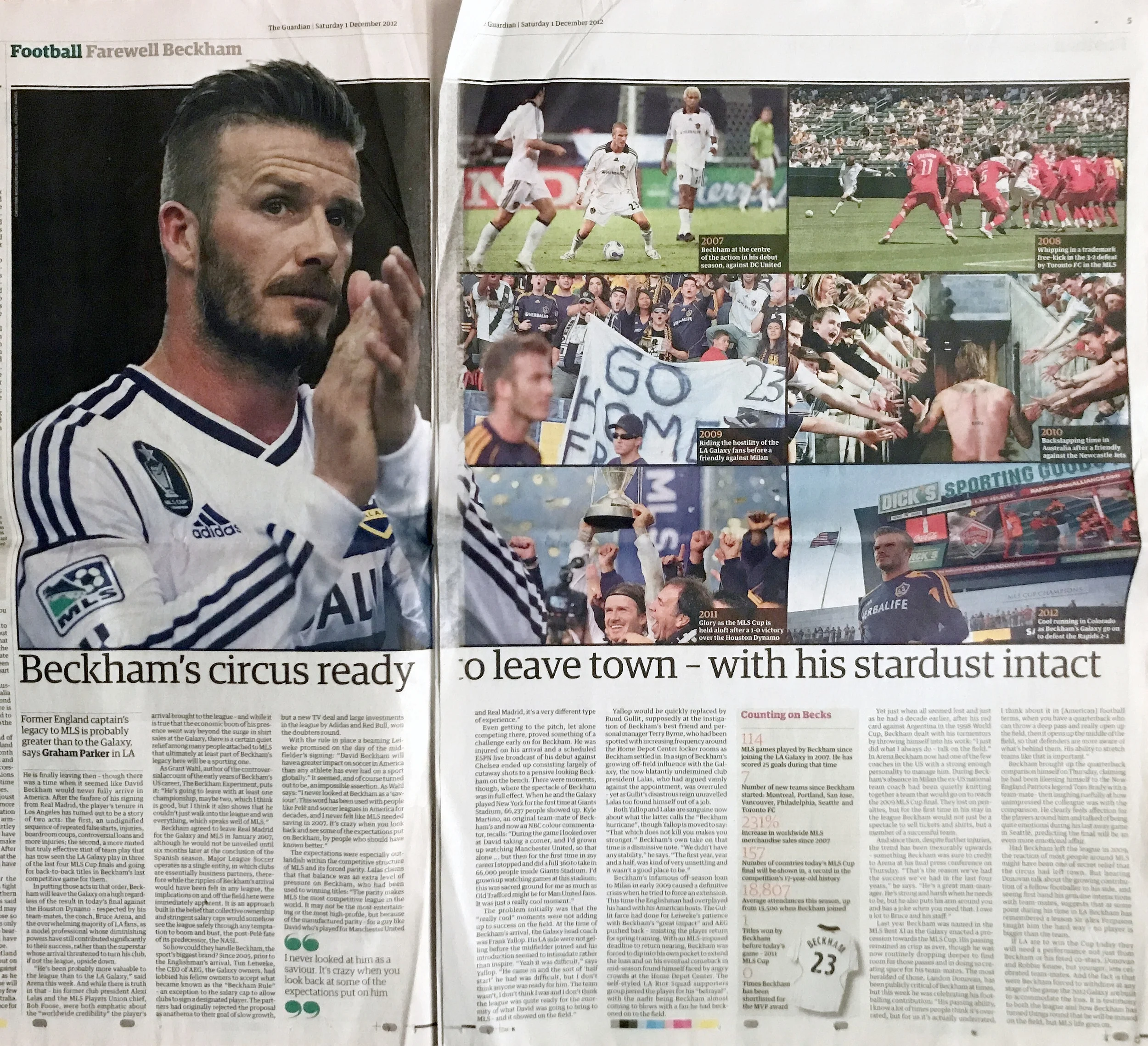 HOW DAVID BECKHAM WON GALAXY FANS OVER