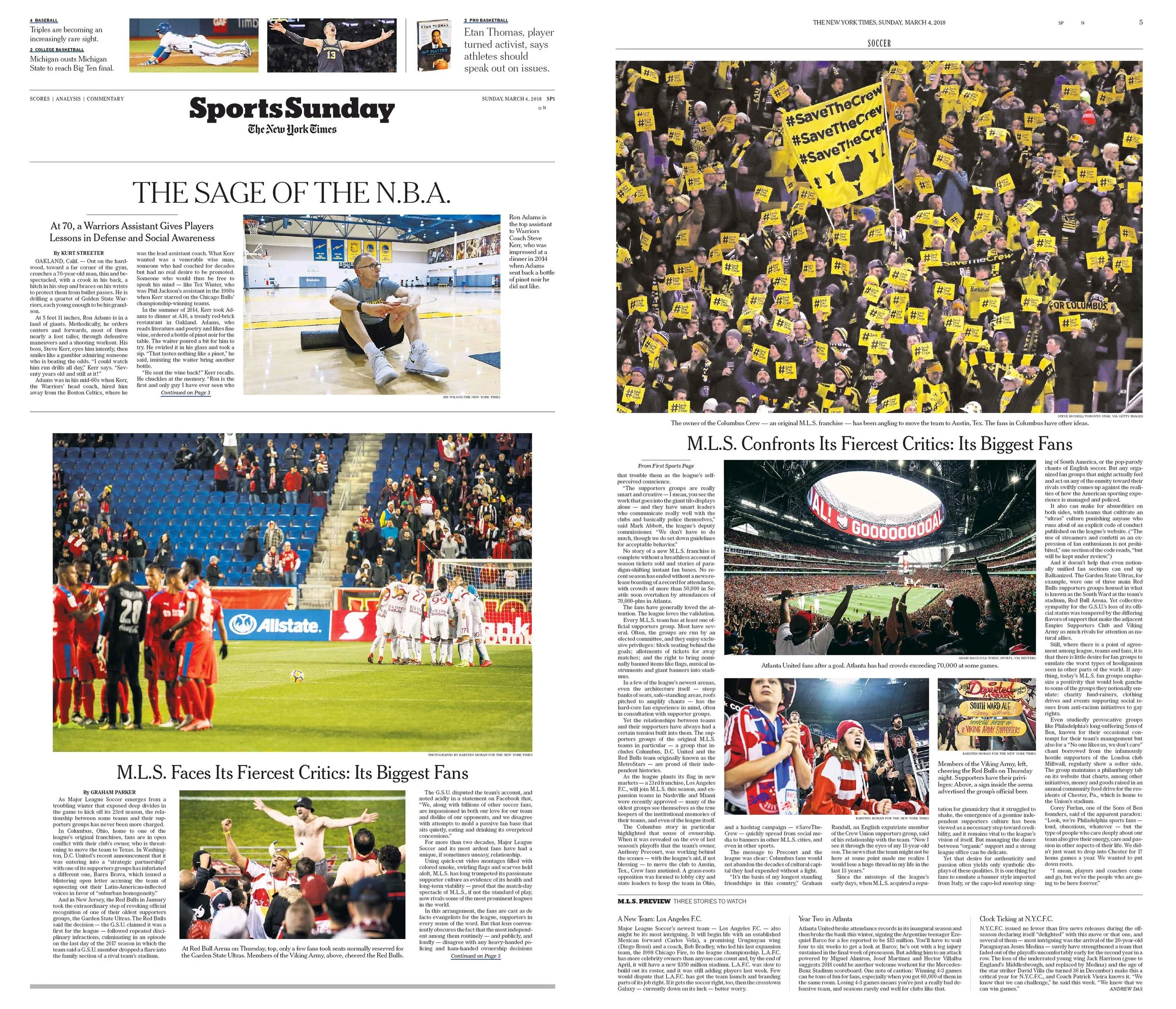 M.L.S. FACES ITS FIERCEST CRITICS: ITS BIGGEST FANS