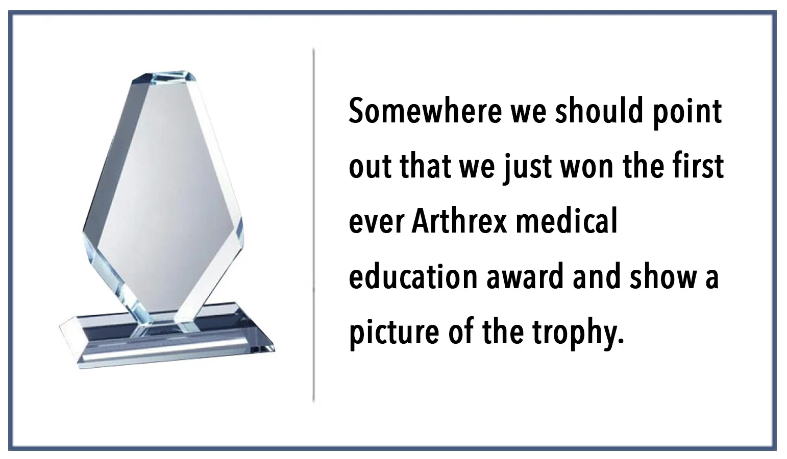 Award caption Brief description: What makes Elite Orthopedic so unique? Stellar colleagues that share a common purpose. We thrive on creativity and a positive team spirit.