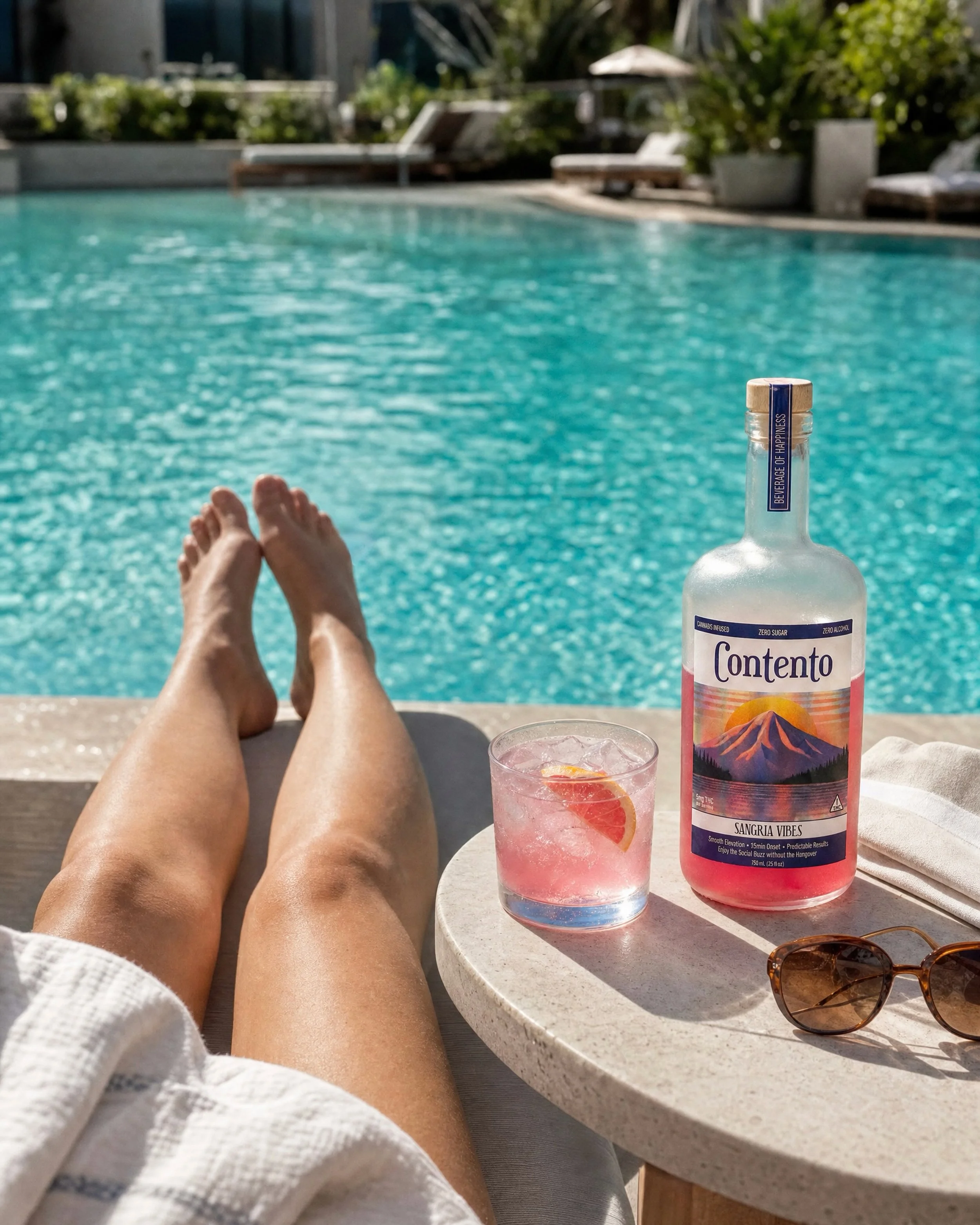 Poolside lounging. Sippin on sunshine.

It&rsquo;s a great day to @drinkcontento 💦🍹