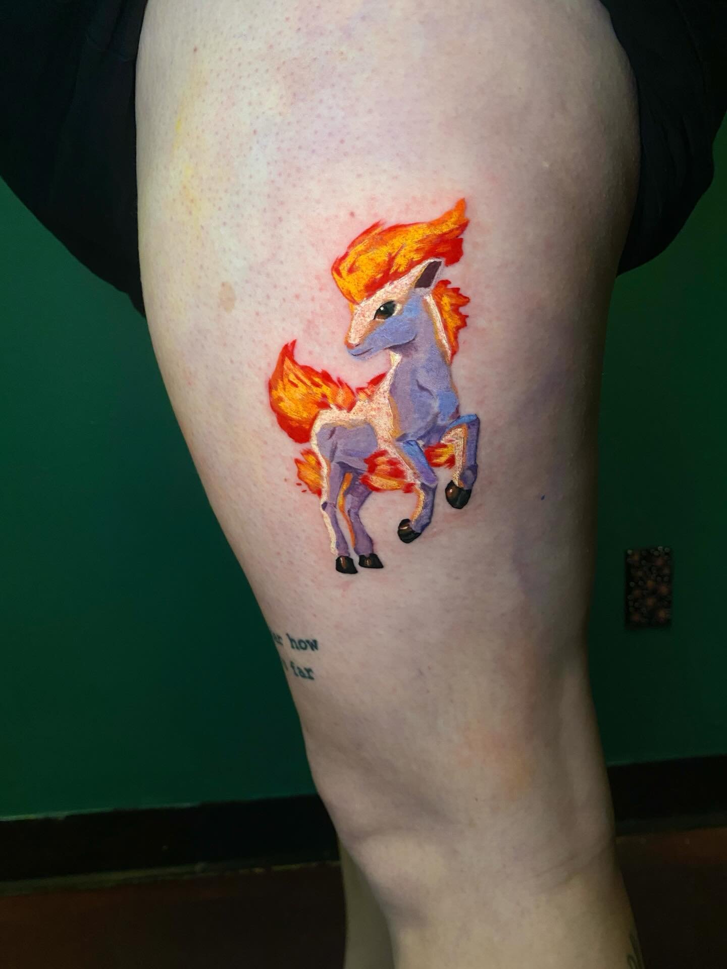 Little blazing Ponyta for Jean 🔥🐴

#pokemontattoo #colortattoo #ponyta #dentontattoos #dentontattooartist