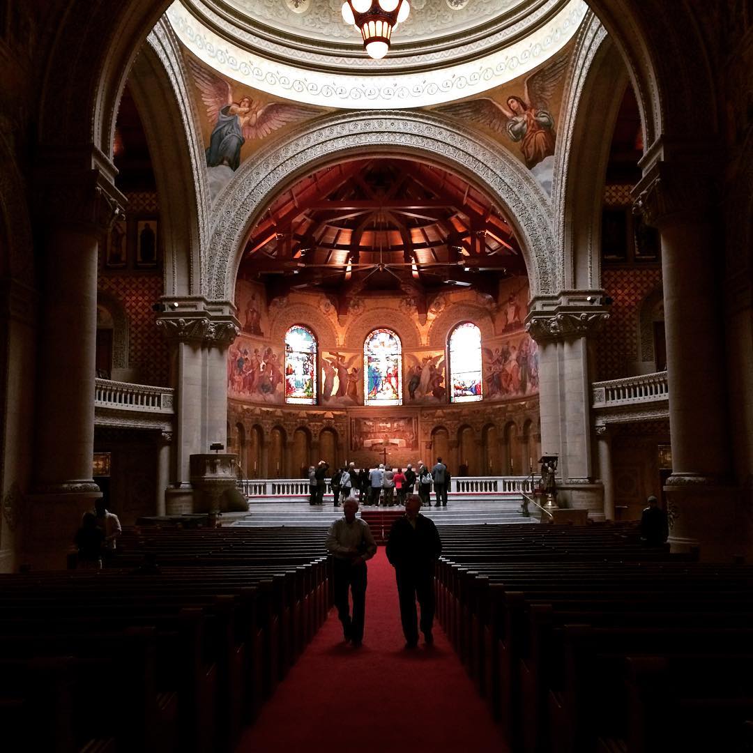 The interior of Stanford's Memorial Church, the venue for Ginsburg's lecture. Image credit: Gitanjali Bhattacharjee