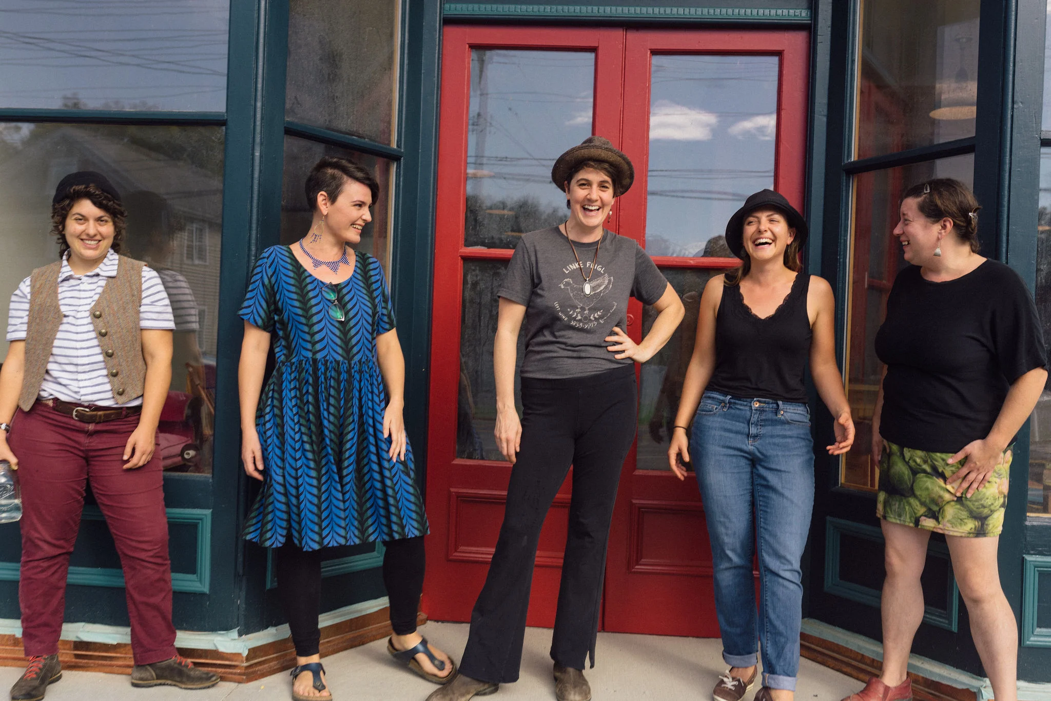 worker owner team from L to R: Margot, Robin, Hillary, Claire & Amy