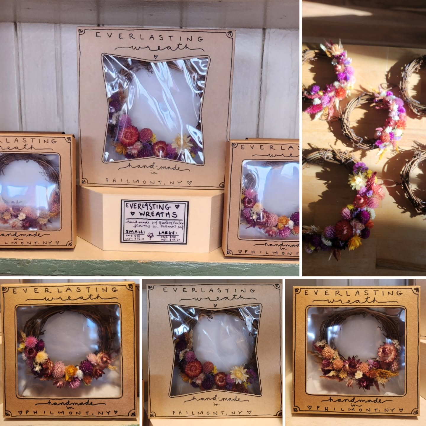 Everlasting Wreaths are here! More to come, but come grab your favorite before it's gone ♡ Perhaps you need a host/hostess gift for your gatherings this week that'll last longer than a bouquet?