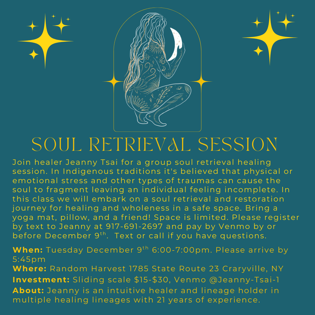Soul Retrieval Healing Workshop with Jeanny Tsai