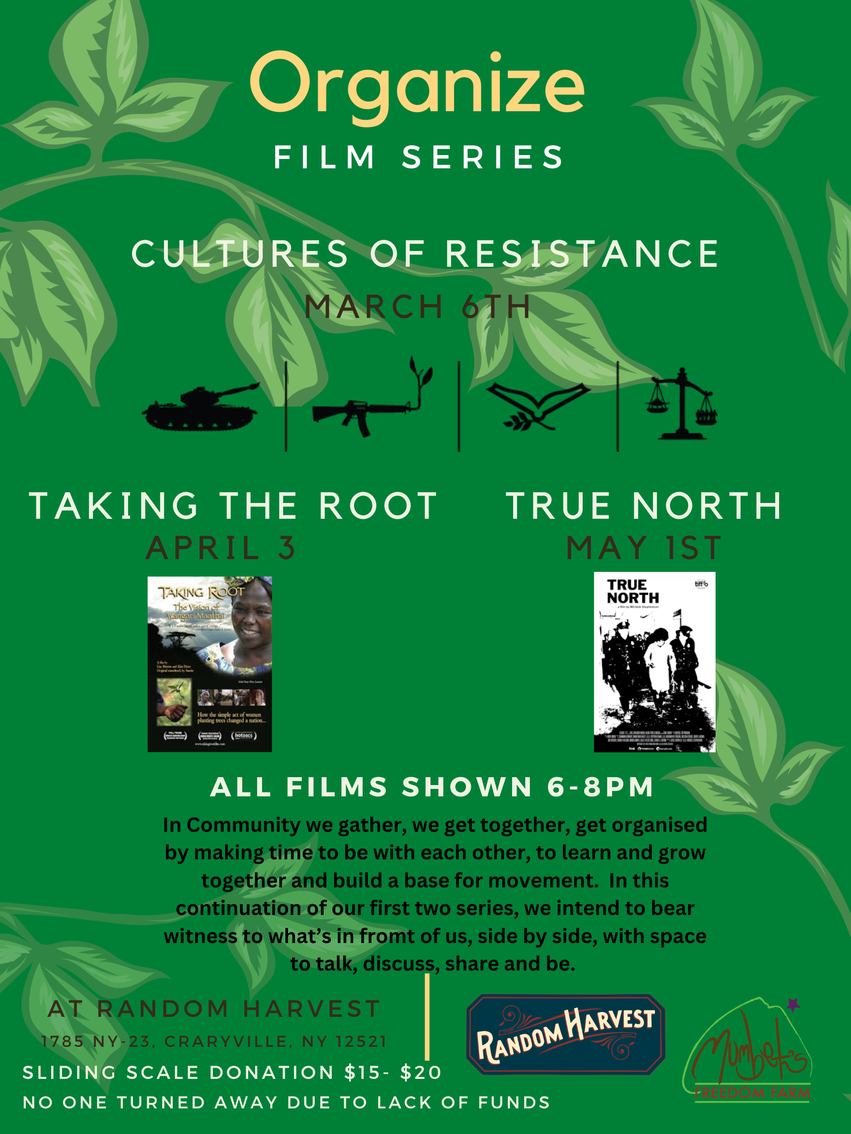 Organize: Film Series - Cultures of Resistance