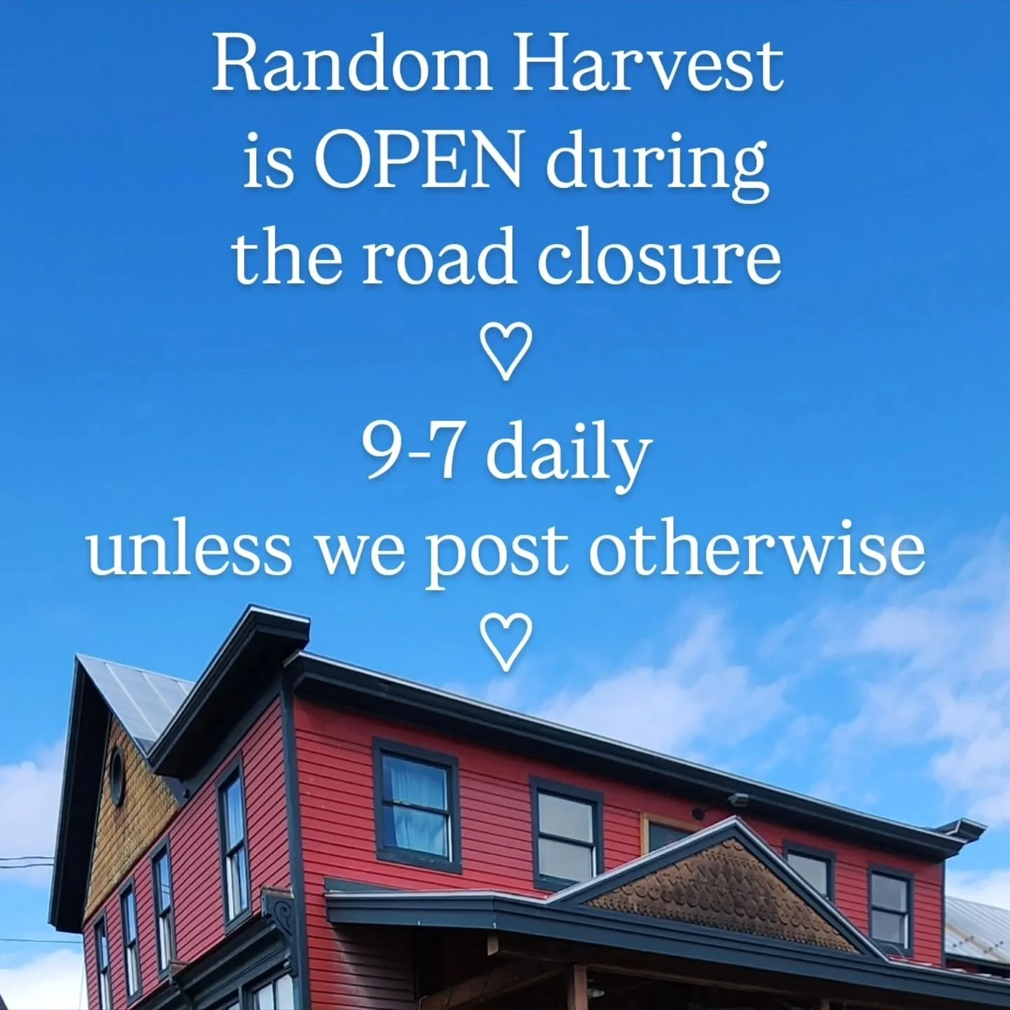 While NYSDEC works tirelessly to clean up the fuel spill from the tragic accident last week, there is a temporary road closure in place. The road closes just after our driveway up to the Craryville Rd/Rt. 7 intersection. If you're coming East on 23, 