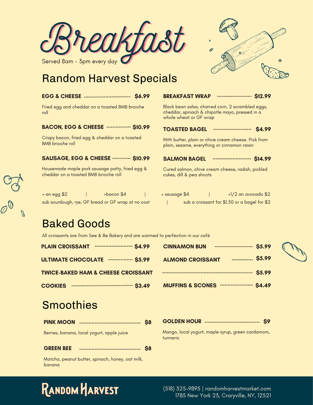 MENU — Random Harvest