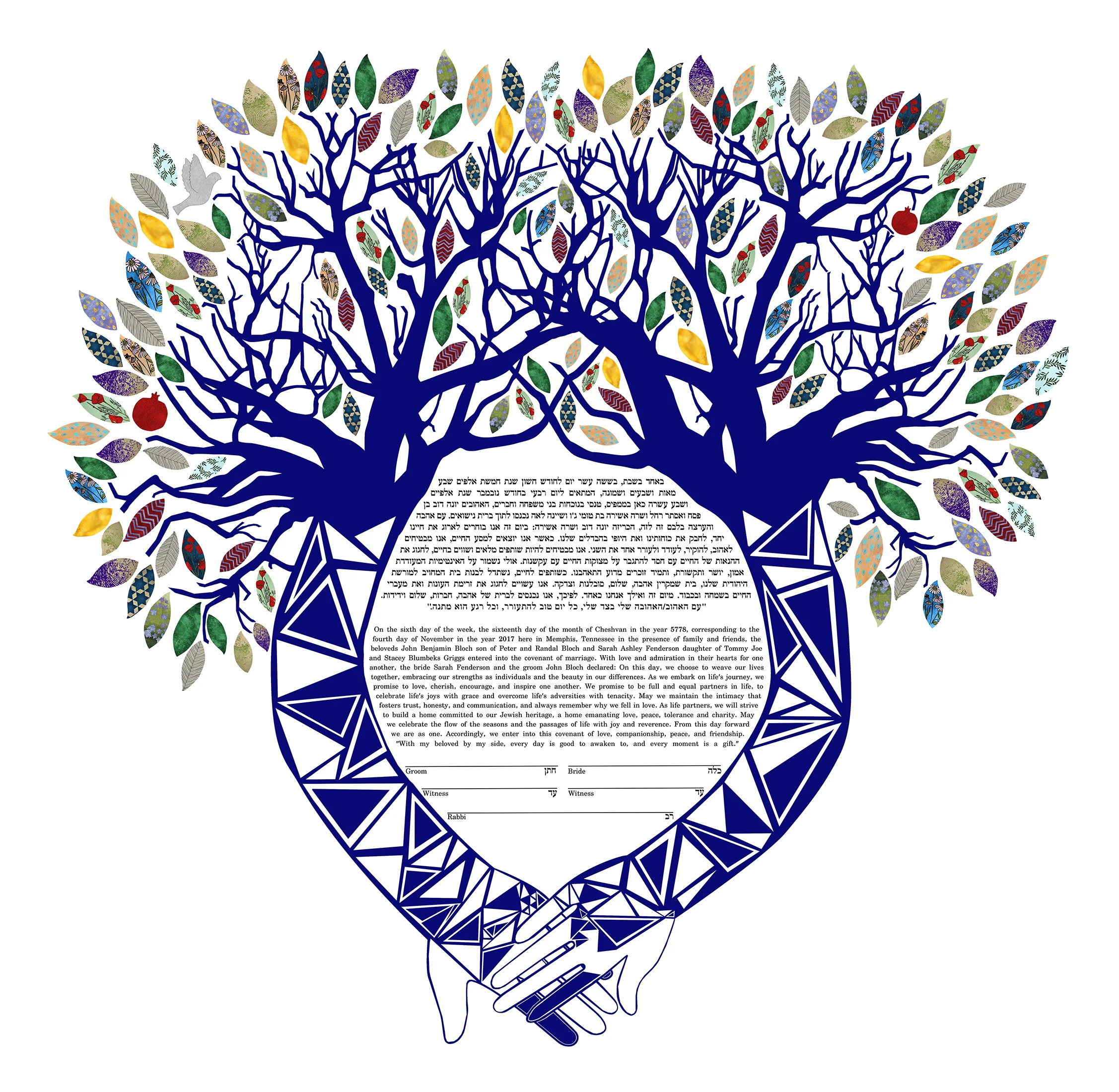 Supportive Hands Ketubah