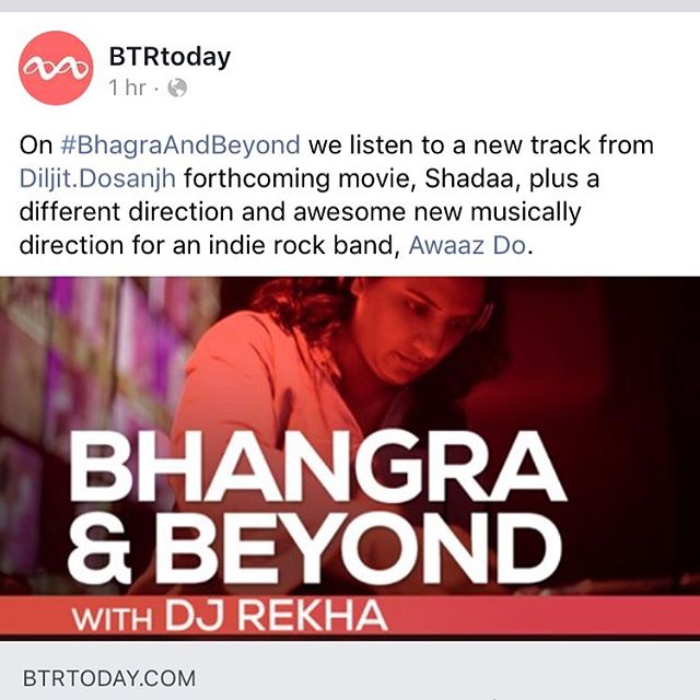 Thank you @djrekha 💗 and @btrtoday for playing one of new tunes on the podcast! Beyond Borders now avail on all streaming platforms. Link in Bio.
.
.
.
. .
#bhangraandbeyond #awaazdo #beyondborders #btrtoday #indierock #bhangra #dhol #spotify #bandc