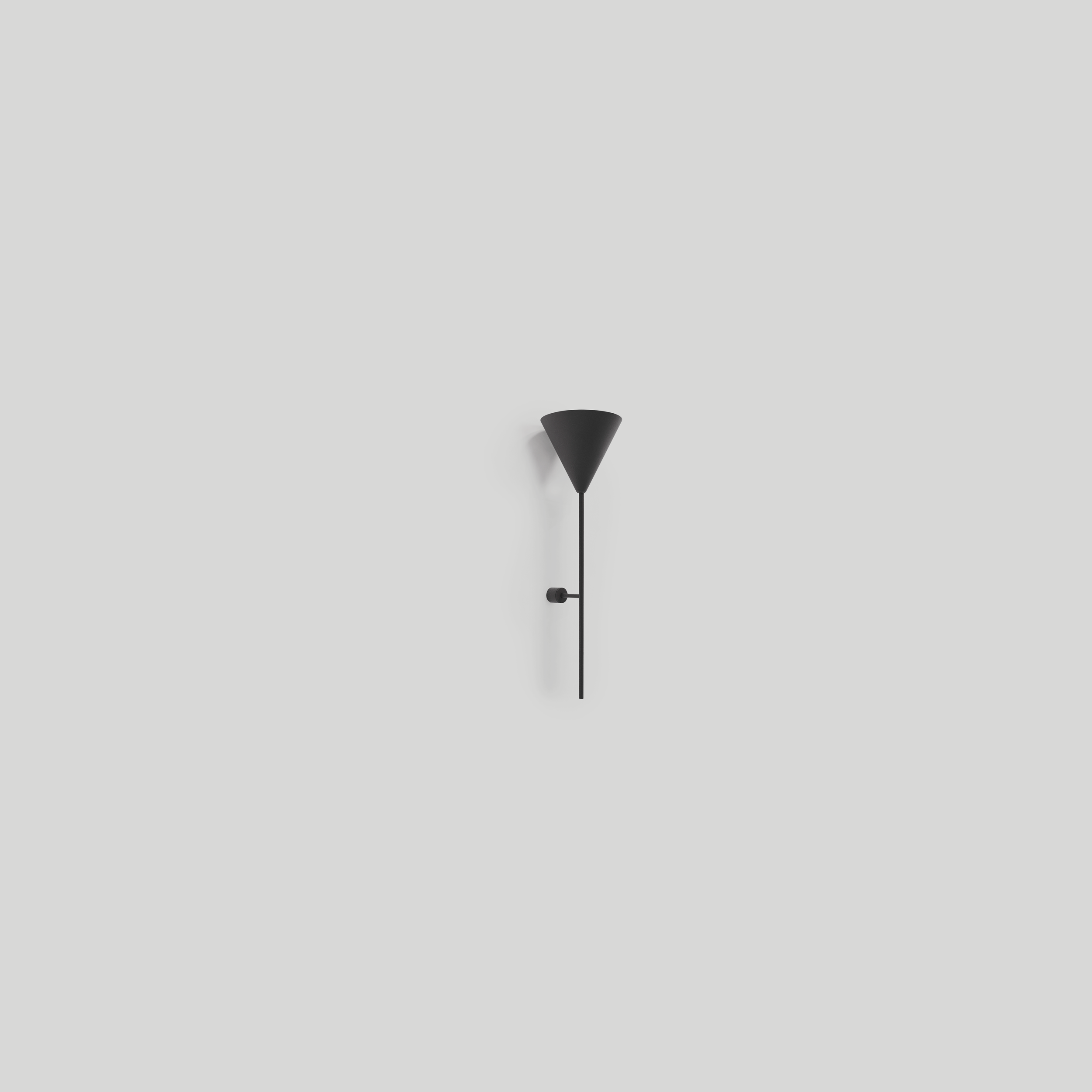 single wall light +small cone BLACK.png