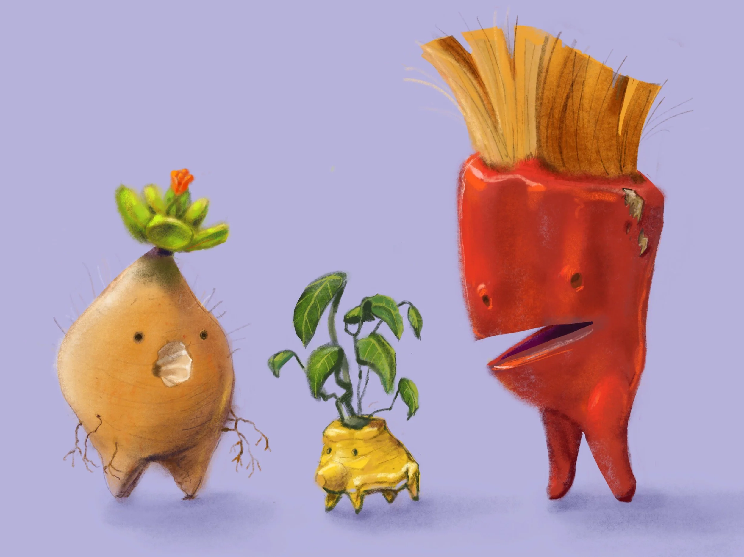 "Plant friends". Digital. 