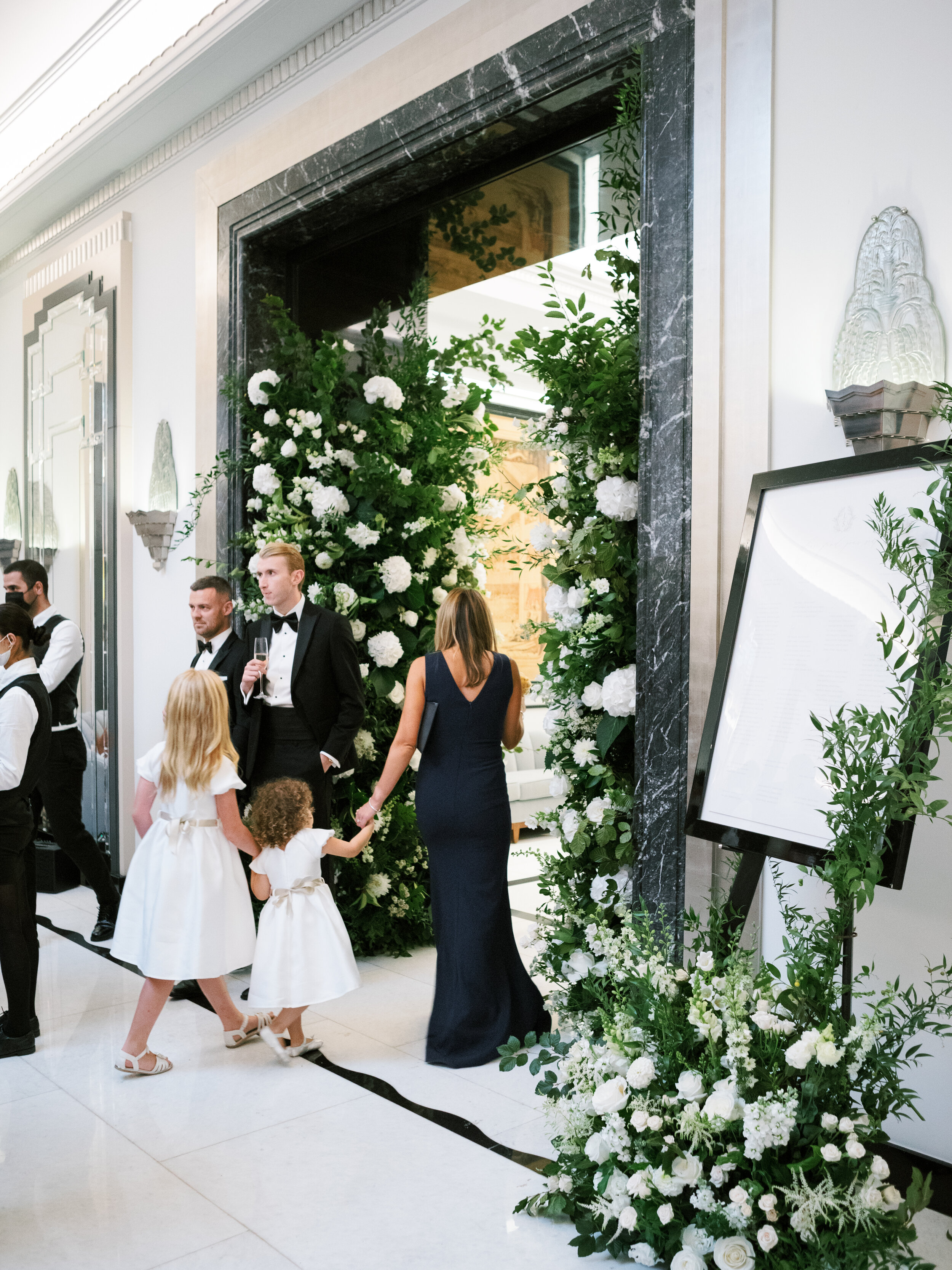 Lily & Sage | Luxury Wedding Planner Luxury Wedding Stylist Destination Wedding London Claridge’s Wedding London Wedding French Style Wedding White Wedding Green and White Wedding | Molly Carr