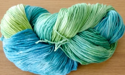 The same yarn in skein....