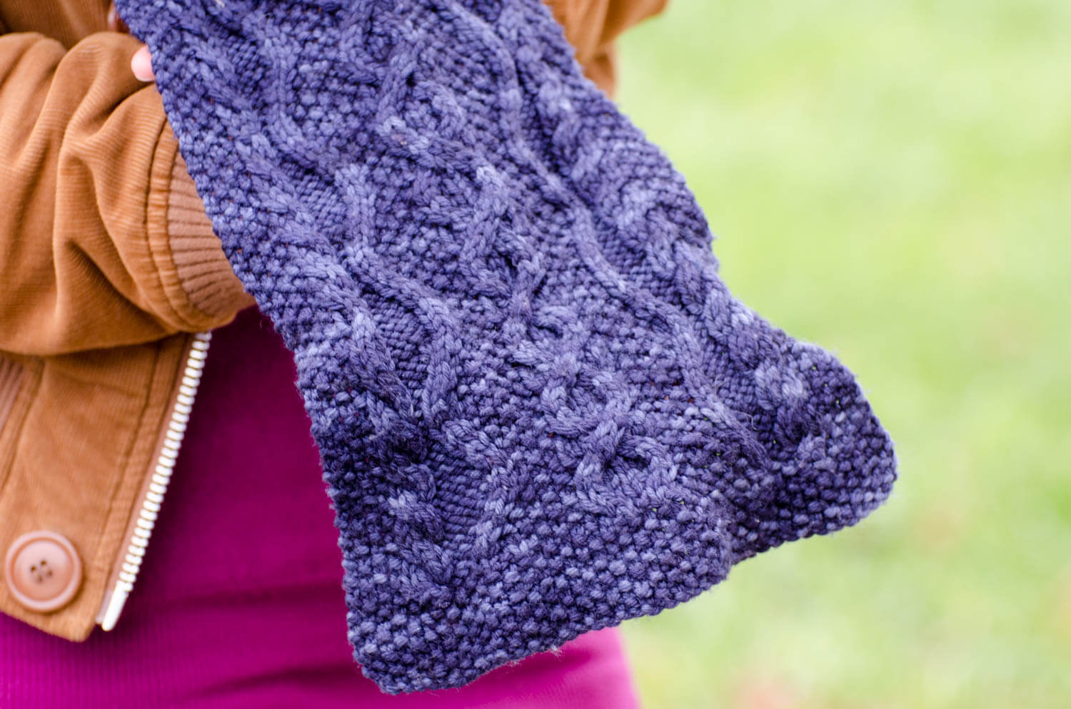 Urban Legends Scarf from Soft Rainbow Designs - knitting pattern with cables
