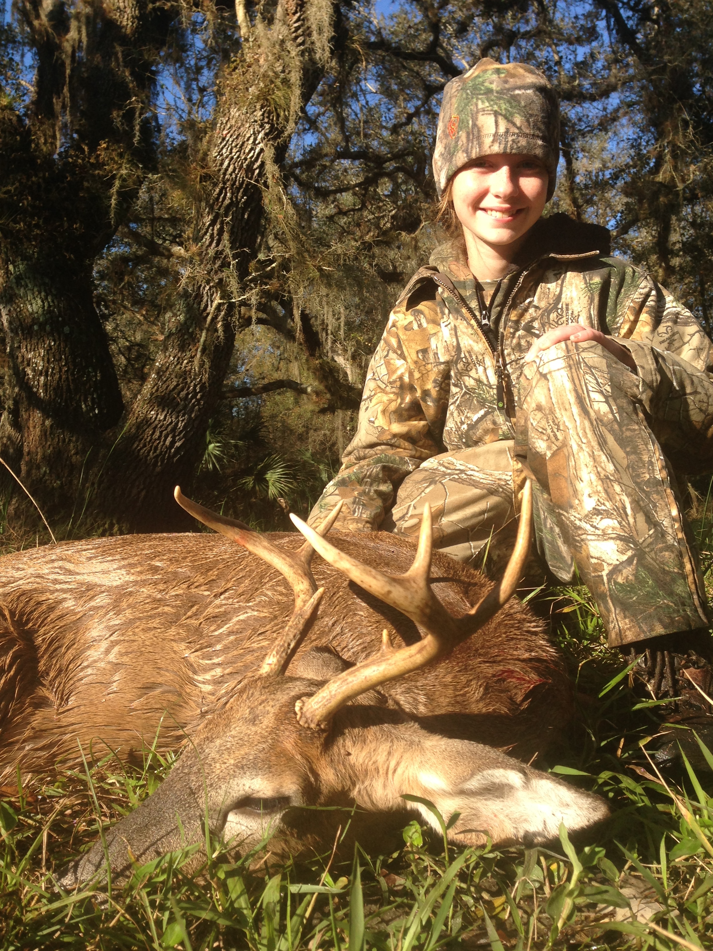 Kaley's first deer