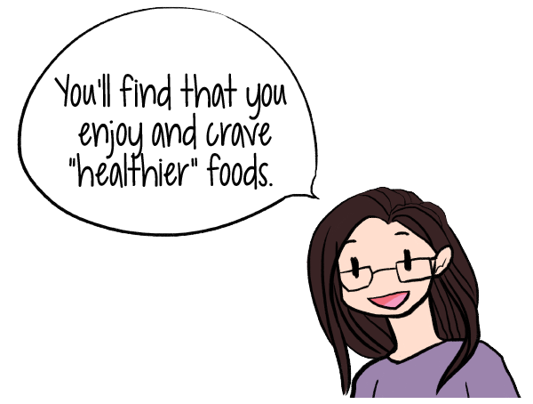Use the Hunger Scale to lose weight without dieting, and you'll find that you start craving healthier foods | Pay Attention to your Body | www.realhealthyhabits.com