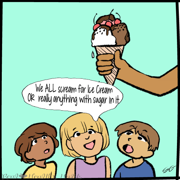 We all scream for ice cream or really anything with sugar in it it. | How to Get Your Kids to Stop Whining for Sugar & Stop Yourself from Wanting it Too! | www.realhealthyhabits.com