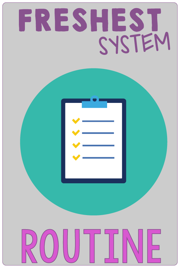 R is for Routine. SMART Goals Aren’t Enough. You Need Systems to Finally Reach Your Health and Weight Loss Goals. And, Those Systems Need to Be the FRESHEST. | Systems Are Where It’s At for Health and Weight Loss Goals | www.realhealthyhabits.com