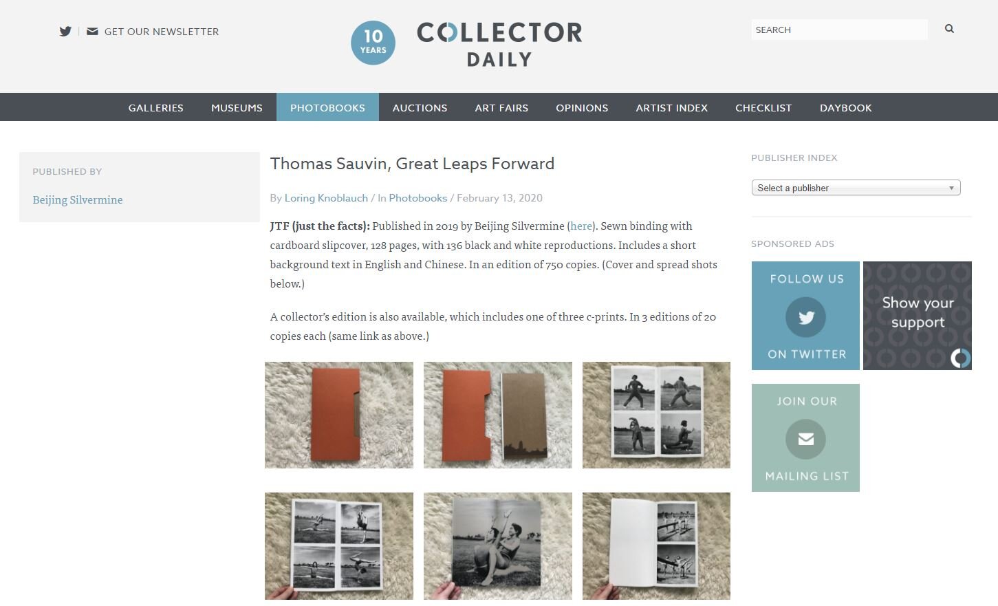 Collector daily // by Loring Knoblauch