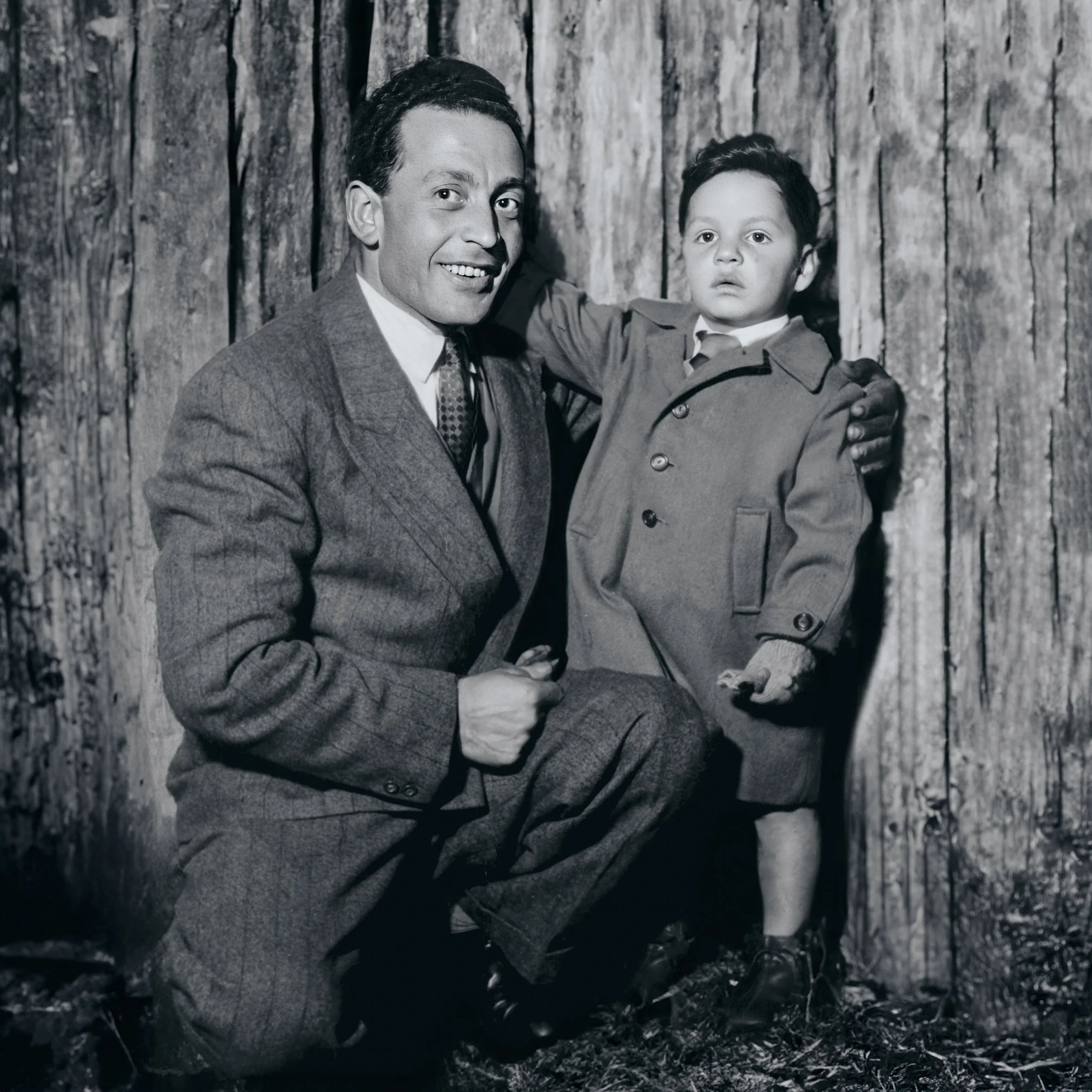 Young Tony with father Gino-1X12 B&W Edit.jpg