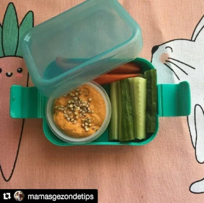 The kids take the delicious Wonky dips to school as a snack