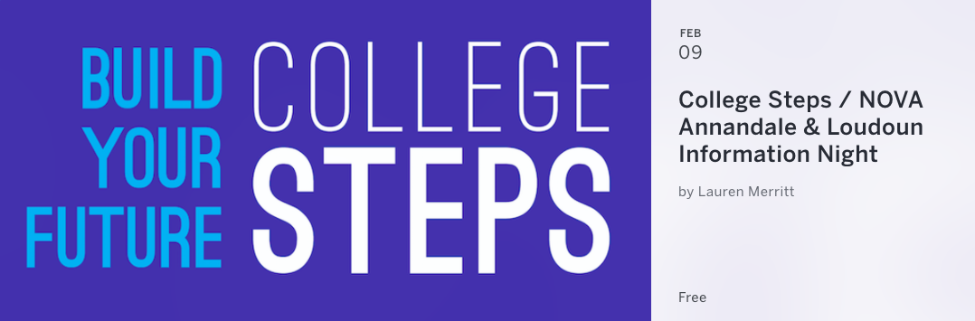 College Steps/NOVA Annandale & Loudoun Information Night