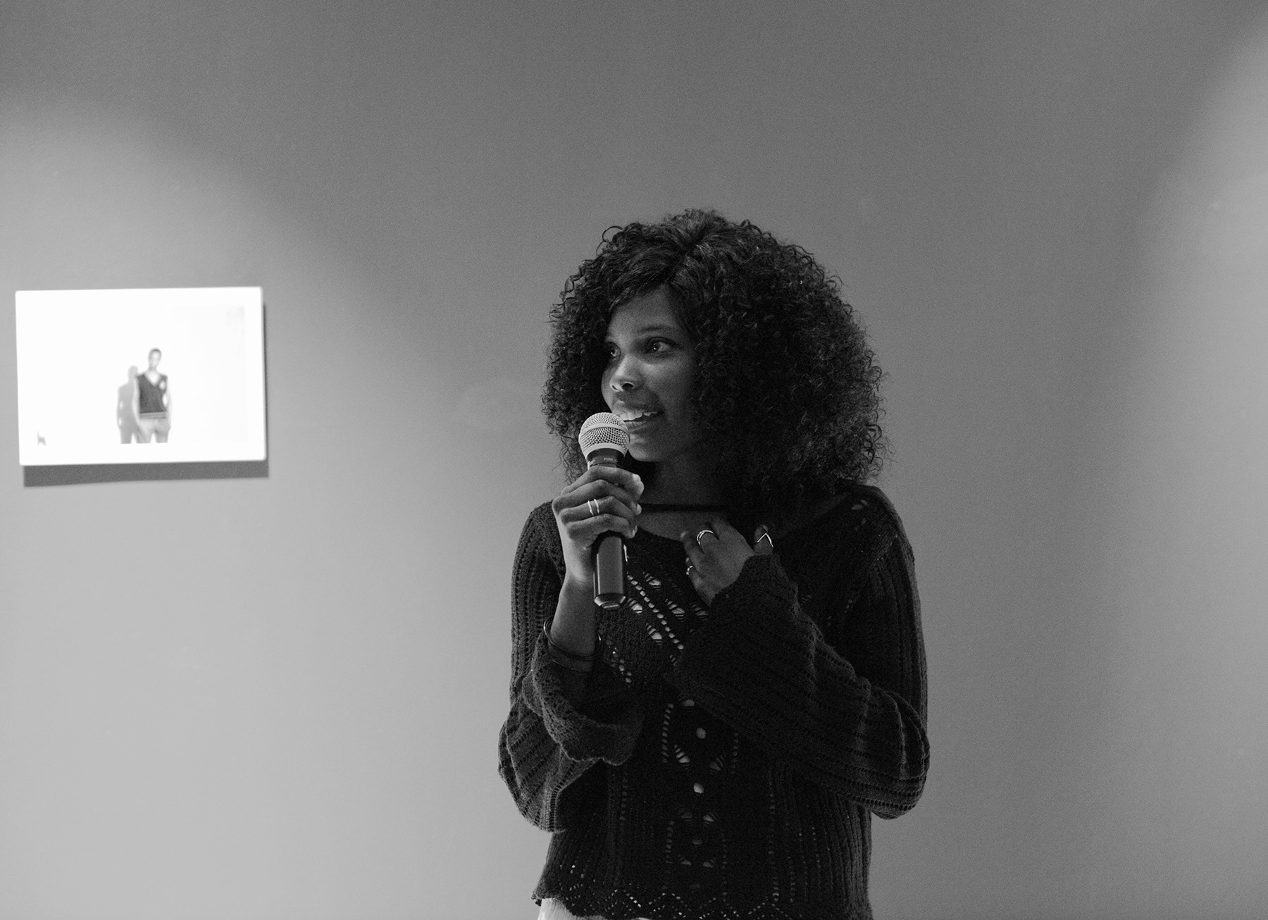 Tshepiso Mazibuko exhibition opening speech. ©Jabulani Dhlamini