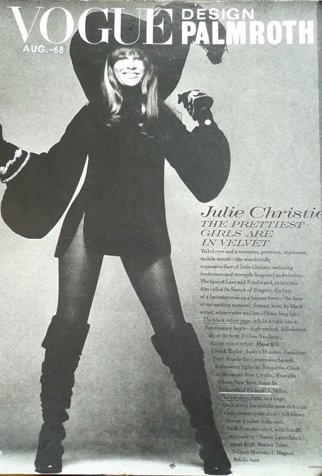 Palmroth saappaat - USA Vogue 1968