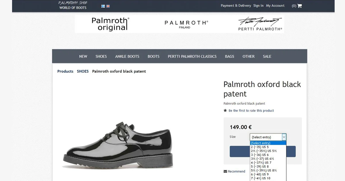 Kenkäostoksille kotisohvalta