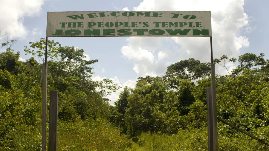 The entrance to the Jonestown commune in Guyana. / Reuters