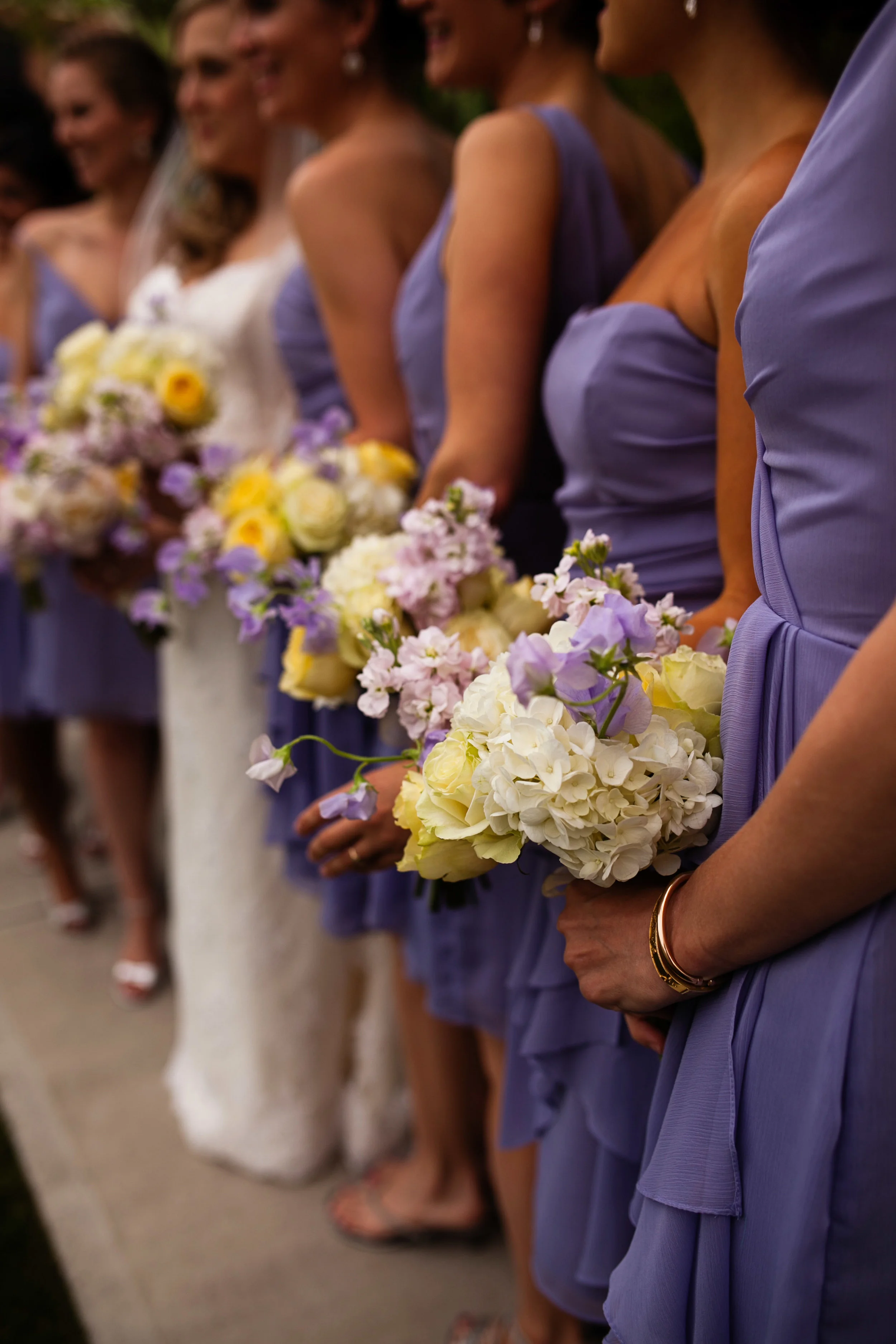 Bridesmaids. Fleurish the Flower Shop in Greenwich, CT with Ashley Douglass Events.
