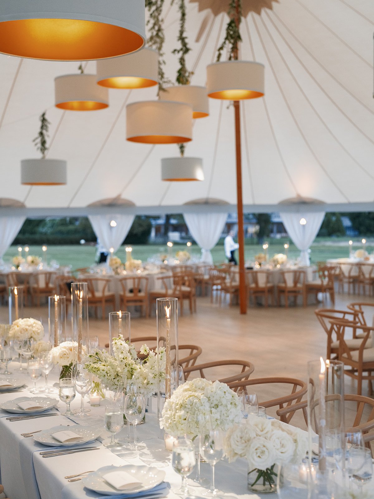 Tented Wedding at home in East Hampton, NY