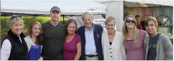 2nd from right Melissa Wing and HBCAC members are greeted by Congressman Steve Israel at The Huntington Fall Festival