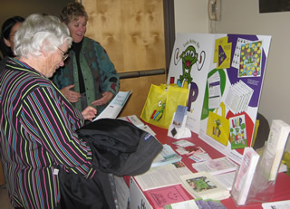 Outreach display of “Look Before You LEAP” educational materials were showcased during the reception held before film screening.
