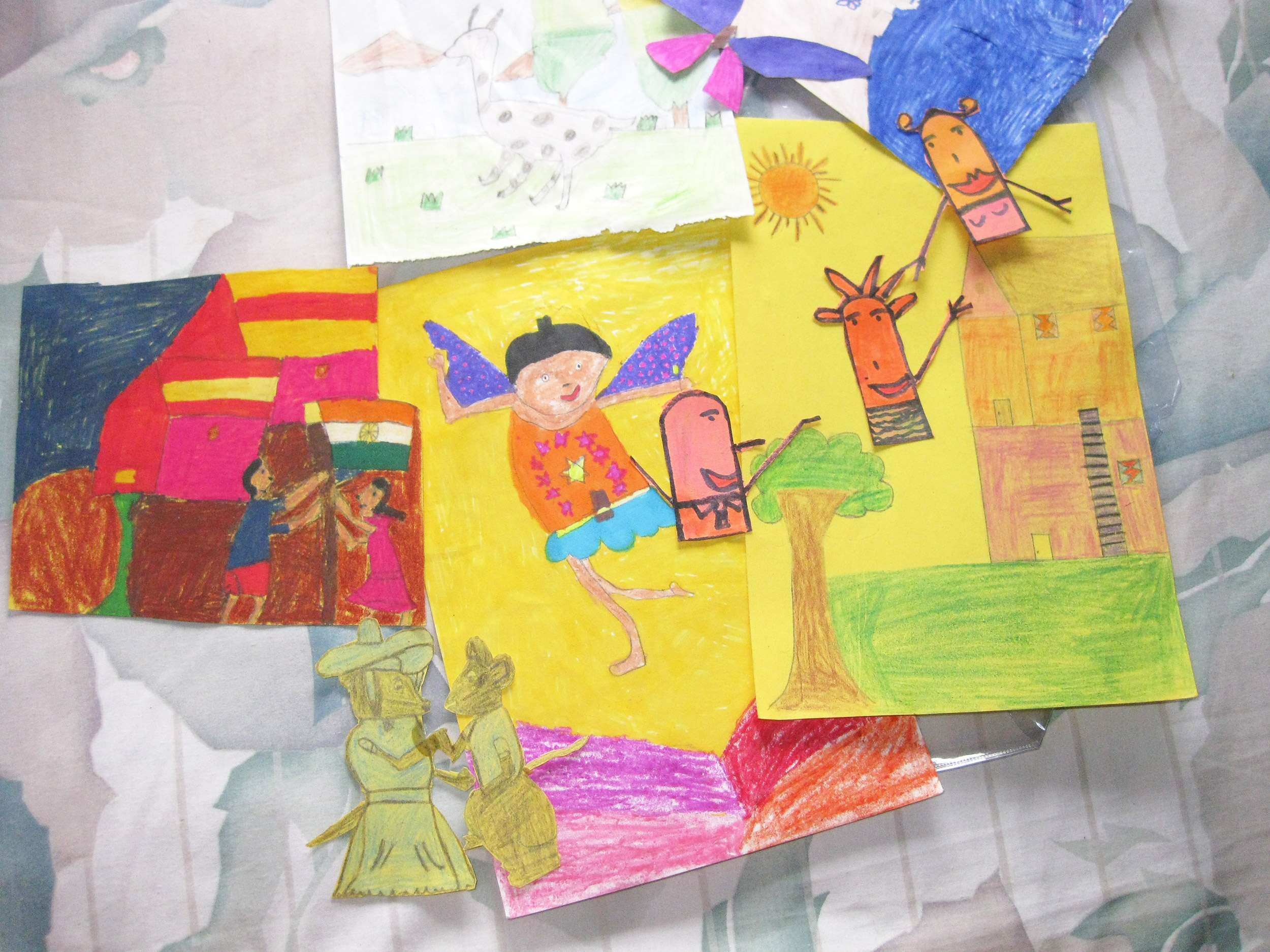 Drawings of a child of a surrogate mother. Photo by Daisy Deomampo