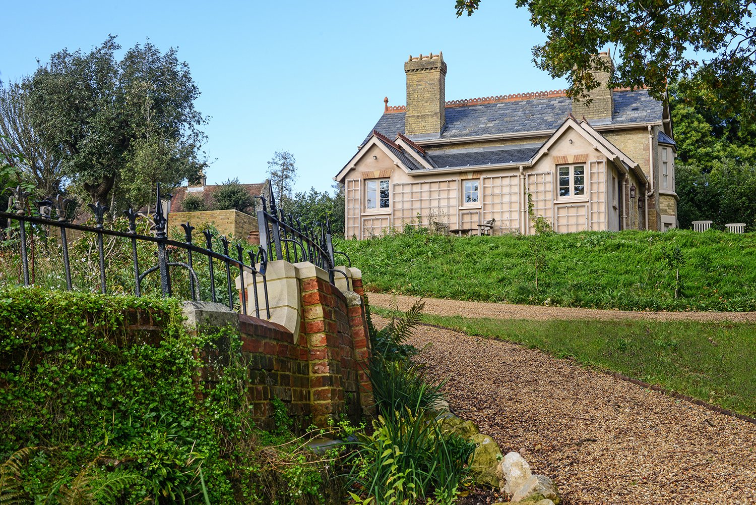 6_Radley House Partnership_Architecture_Refurbishment_Private Estate Lodge_Exterior_Rear facade from Trackway_Isle of Wight_Hampshire.jpg
