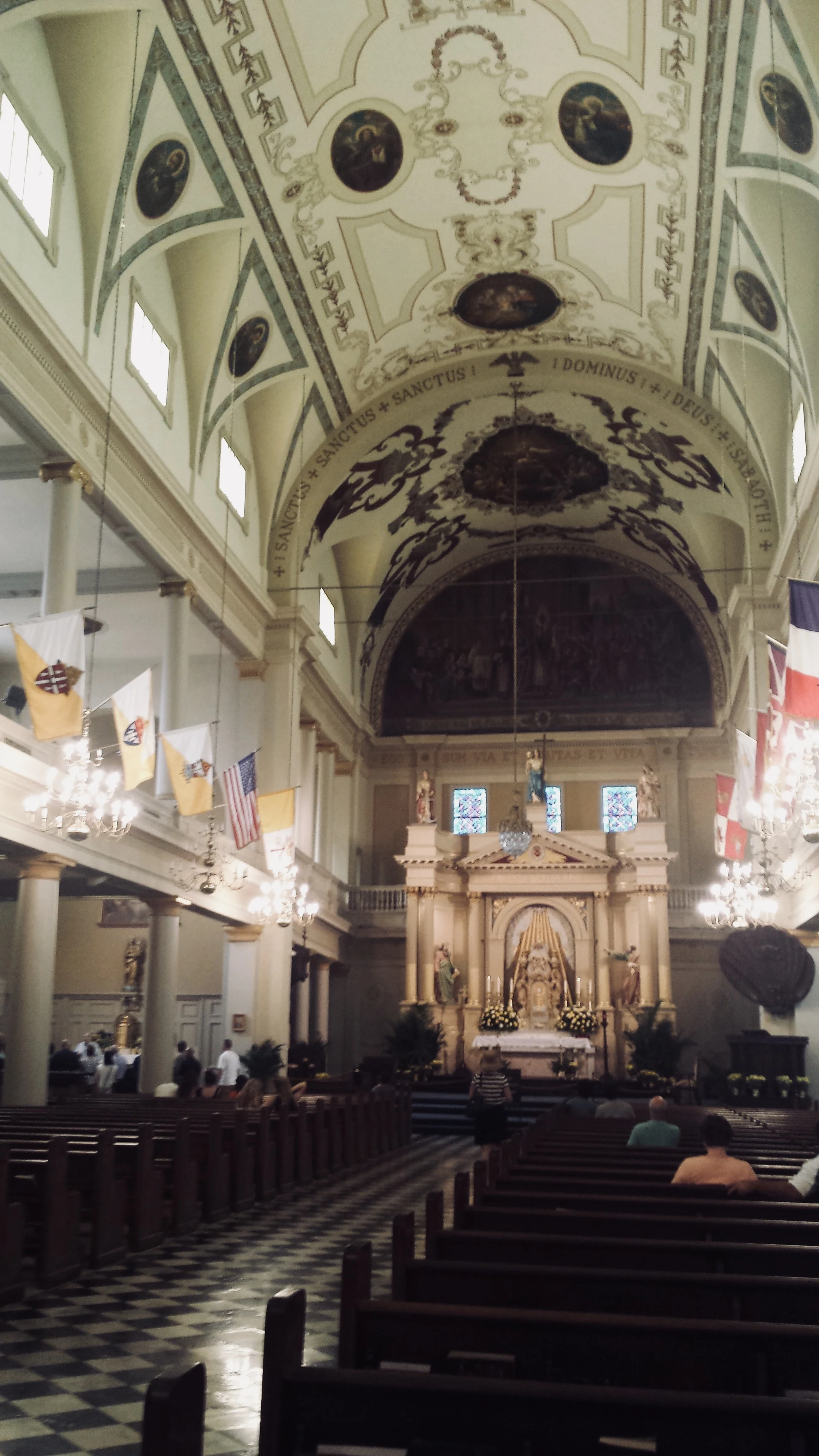 Inside the St. Louis Cathedral