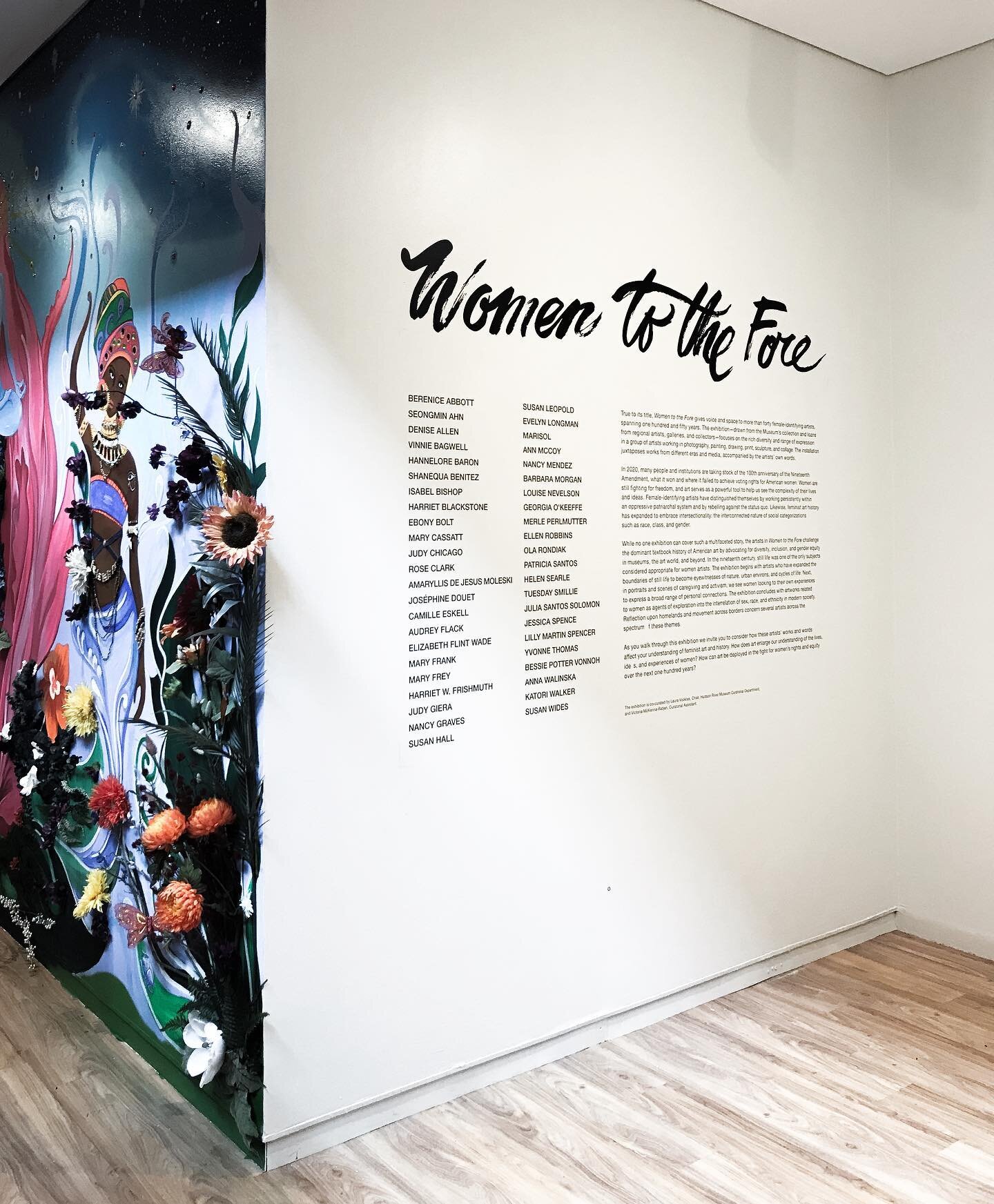 &ldquo;Women to the Fore&rdquo; exhibition is opening this Friday featuring 45 female-identifying artists at @hudsonrivermuseum 💙 (with my brush letters made exclusively for the show identity 💪)

📷 by @camilleknop 
.
.
.
#womentotgefore #hudsonriv